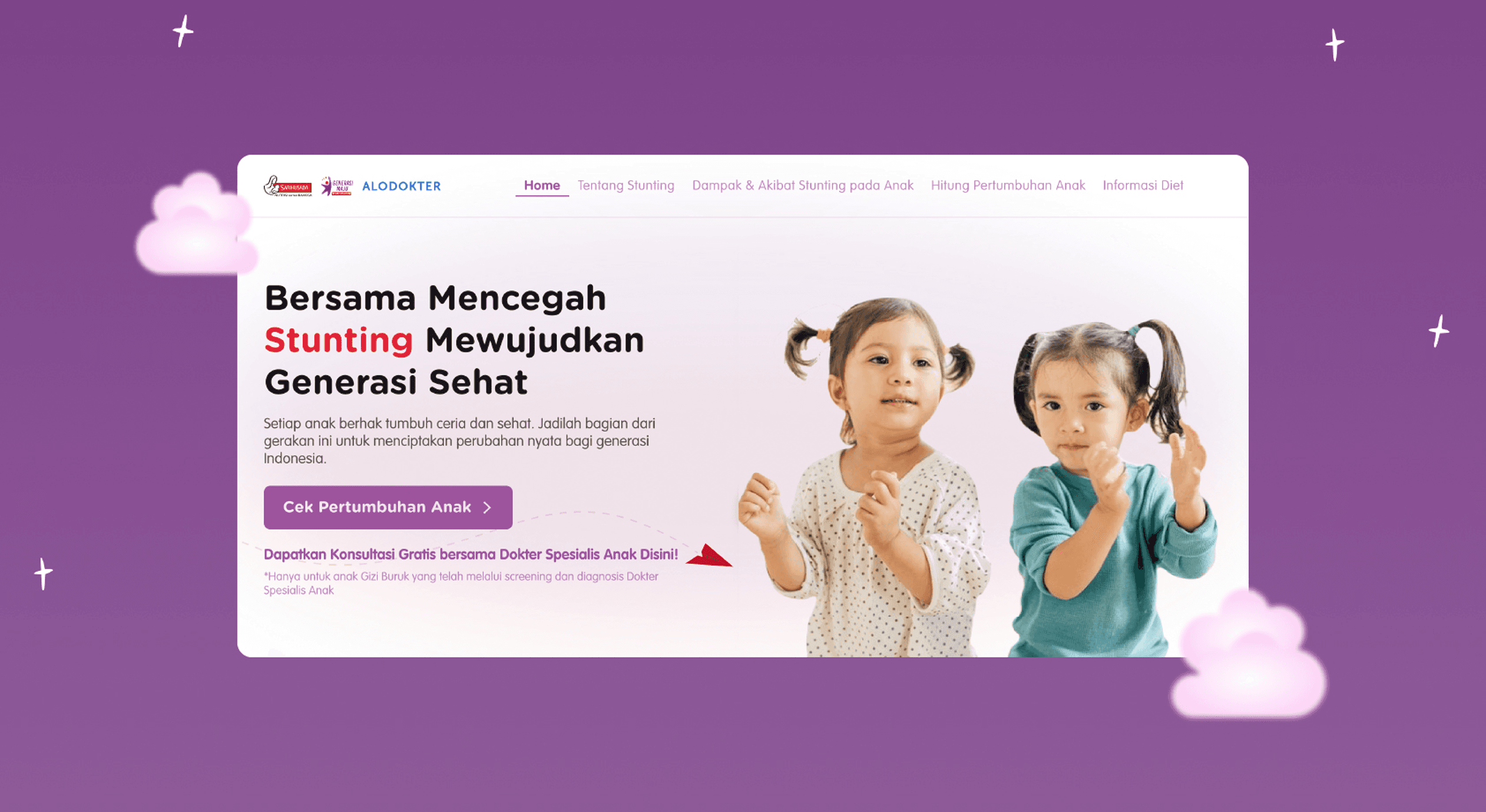 Alodokter SGM campaign screens